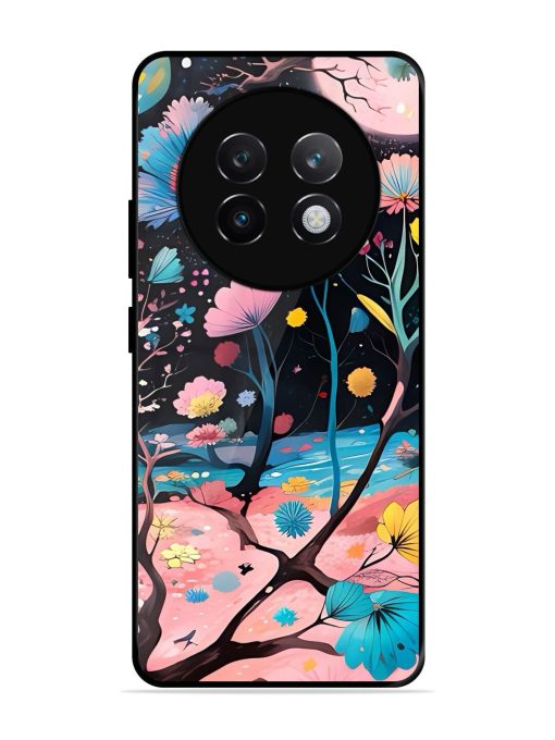 Cosmic Bloom Glossy Soft Edge Case for Realme 13 Plus (5G)