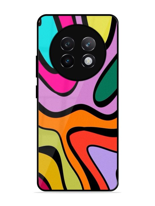 Groovy Swirls Glossy Soft Edge Case for Realme 13 Plus (5G)