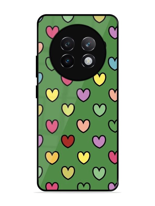 Rainbow Heart Parade Glossy Soft Edge Case for Realme 13 Plus (5G)