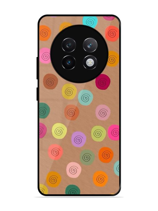 Swirly Dots On Kraft Glossy Soft Edge Case for Realme 13 Plus (5G)