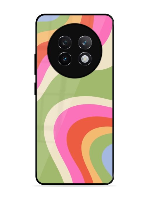 Wavy Rainbow Wonderland Glossy Soft Edge Case for Realme 13 Plus (5G)