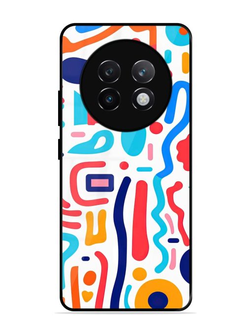 Whimsical Doodle Chaos Glossy Soft Edge Case for Realme 13 Plus (5G)