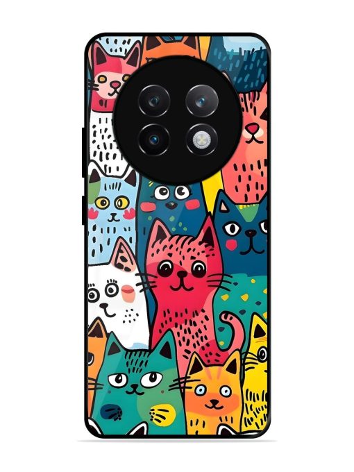 Feline Frenzy Glossy Soft Edge Case for Realme 13 Plus (5G)