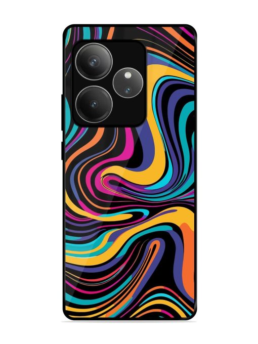 Psychedelic Swirl Glossy Soft Edge Case for Realme Gt 6