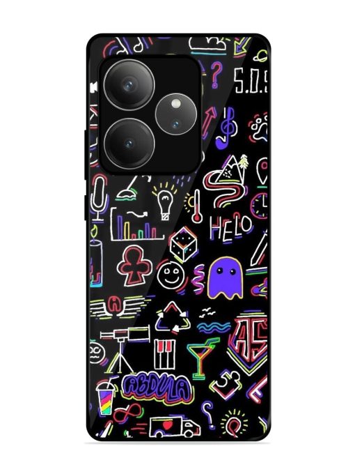 Neon Doodle Glossy Soft Edge Case for Realme Gt 6