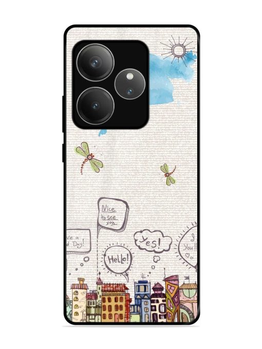 Doodle City Glossy Soft Edge Case for Realme Gt 6