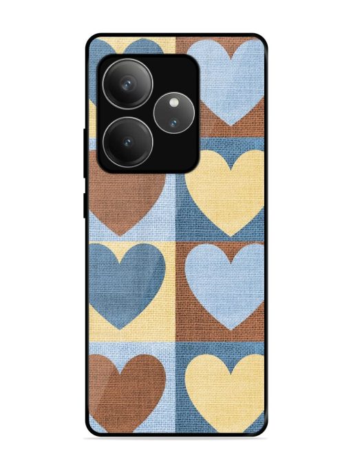 Hearts On Canvas Glossy Soft Edge Case for Realme Gt 6