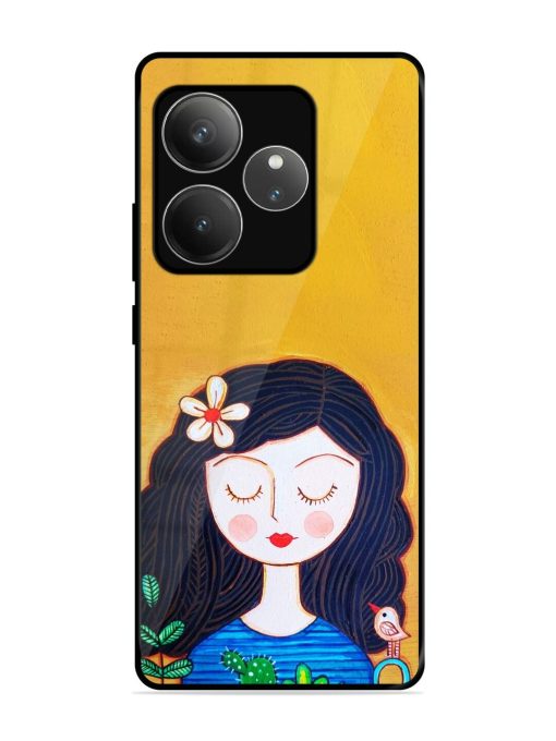 Girl Illustration Glossy Soft Edge Case for Realme Gt 6