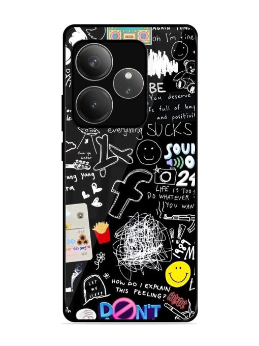 Doodle Diary Glossy Soft Edge Case for Realme Gt 6