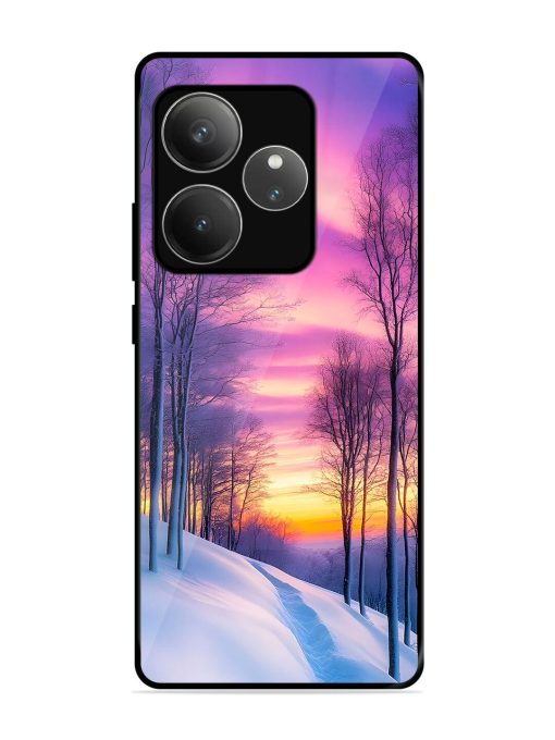 Winter'S Purple Haze Glossy Soft Edge Case for Realme Gt 6