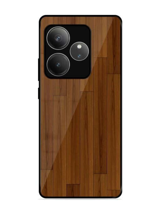 Warm Woodgrain Glossy Soft Edge Case for Realme Gt 6