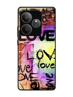 Love Graffiti Glossy Soft Edge Case for Realme Gt 6