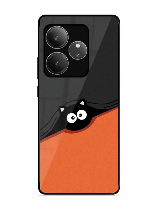 Peek-A-Boo Kitty Glossy Soft Edge Case for Realme Gt 6