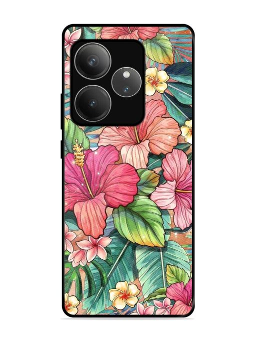 Tropical Tapestry Glossy Soft Edge Case for Realme Gt 6