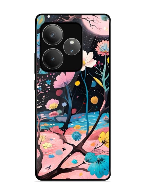Cosmic Bloom Glossy Soft Edge Case for Realme Gt 6