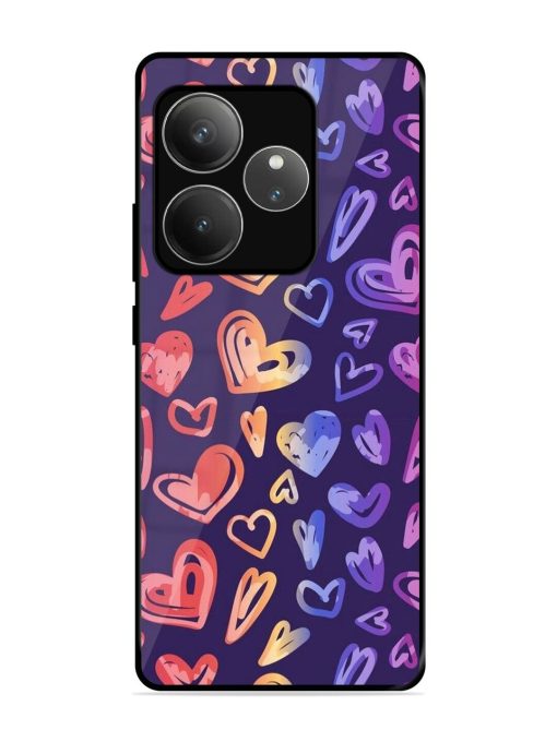 Rainbow Hearts Glossy Soft Edge Case for Realme Gt 6