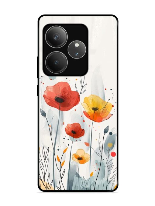 Poppy Fields Glossy Soft Edge Case for Realme Gt 6