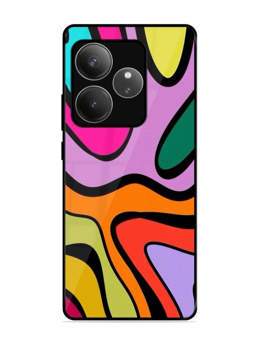 Groovy Swirls Glossy Soft Edge Case for Realme Gt 6