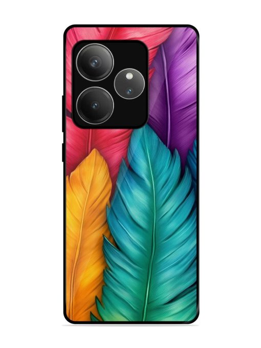 Rainbow Feathers Glossy Soft Edge Case for Realme Gt 6