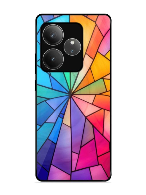 Stained Glass Kaleidoscope Of Colors Glossy Soft Edge Case for Realme Gt 6