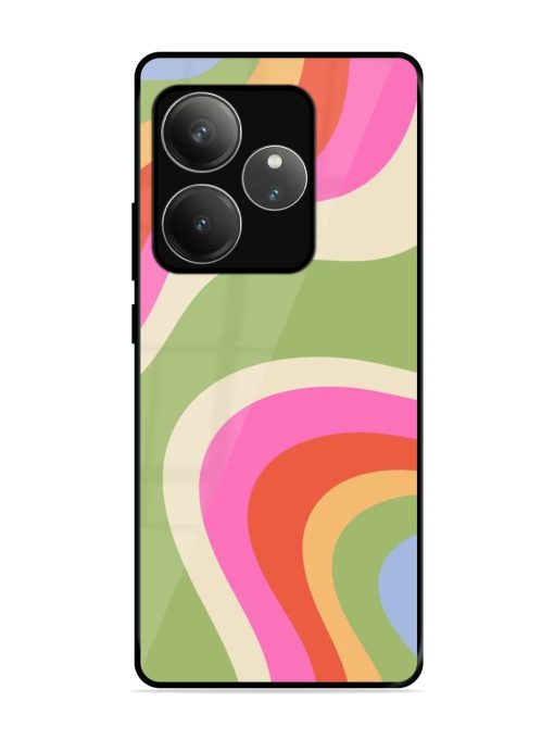 Wavy Rainbow Wonderland Glossy Soft Edge Case for Realme Gt 6