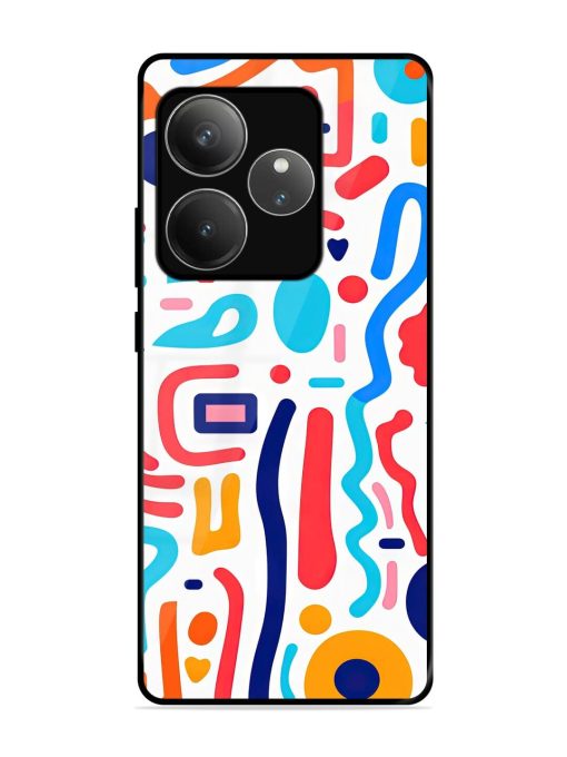 Whimsical Doodle Chaos Glossy Soft Edge Case for Realme Gt 6