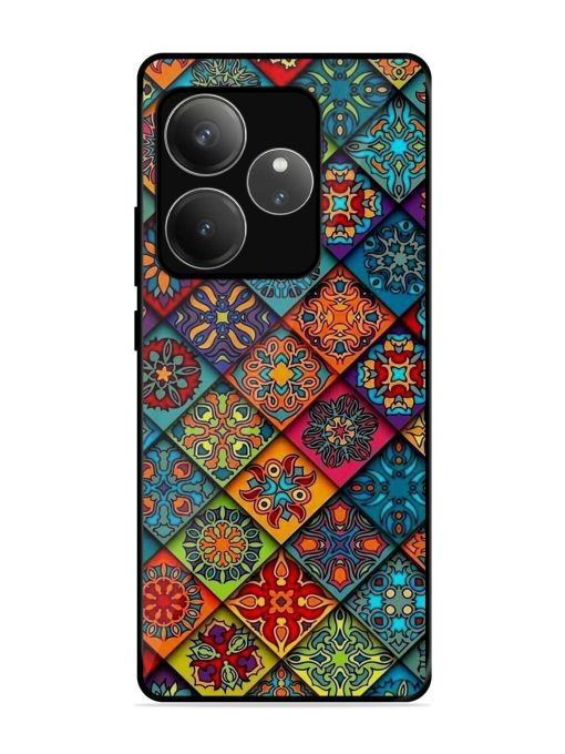 Patchwork Mandala Mosaic Glossy Soft Edge Case for Realme Gt 6