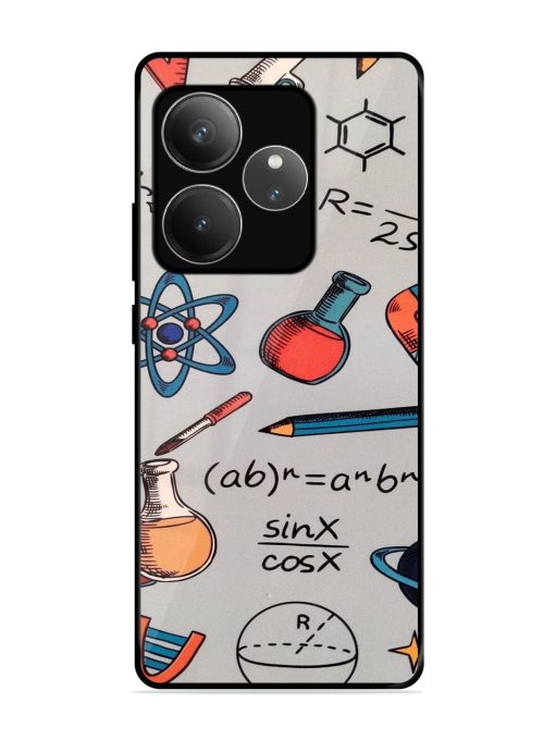 Science Doodle Delight Glossy Soft Edge Case for Realme Gt 6