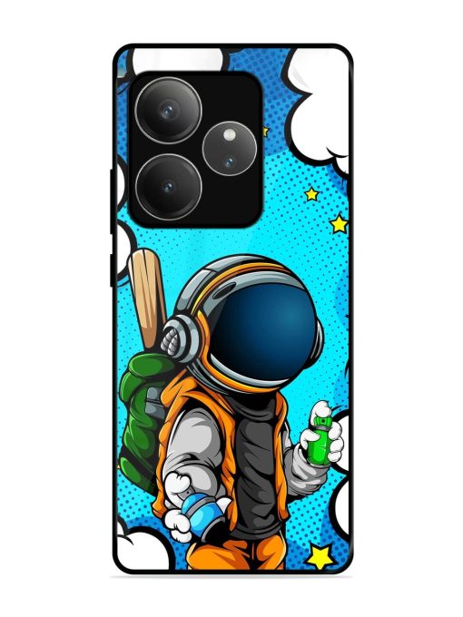 Space Graffiti Artist Glossy Soft Edge Case for Realme Gt 6