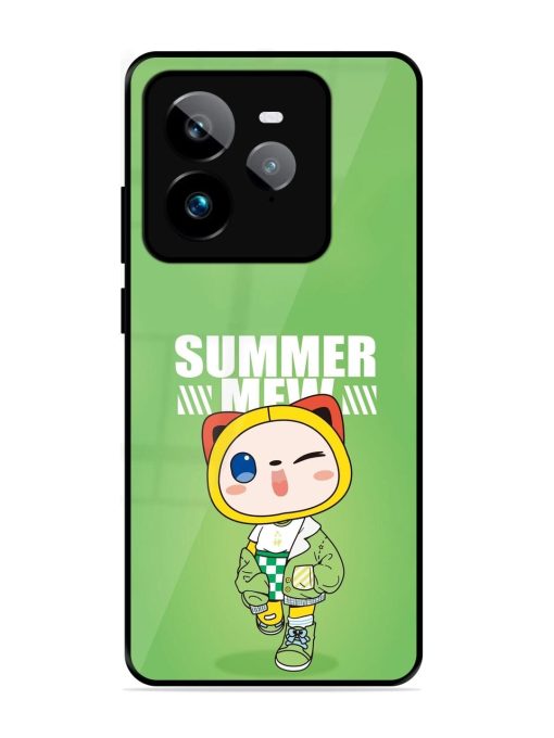 Purrfect Summer Glossy Soft Edge Case for Realme Gt 7 Pro (5G)