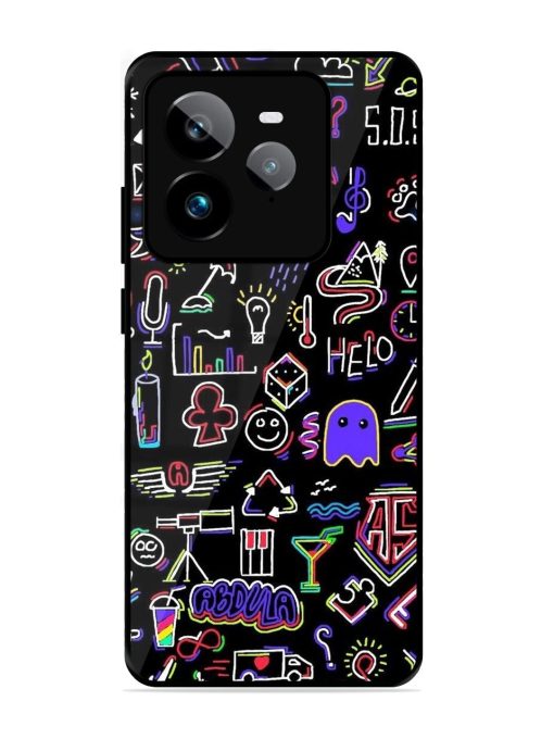 Neon Doodle Glossy Soft Edge Case for Realme Gt 7 Pro (5G)