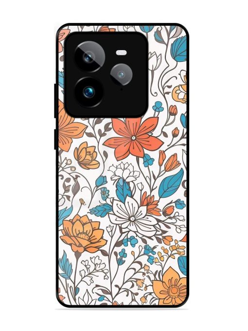 Floral Symphony Glossy Soft Edge Case for Realme Gt 7 Pro (5G)