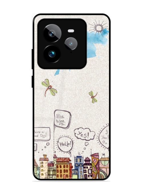 Doodle City Glossy Soft Edge Case for Realme Gt 7 Pro (5G)