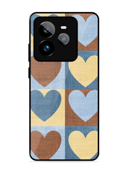 Hearts On Canvas Glossy Soft Edge Case for Realme Gt 7 Pro (5G)