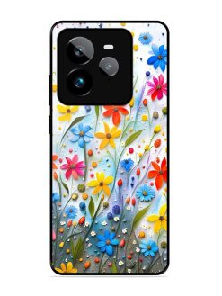 Vibrant Floral Glossy Soft Edge Case for Realme Gt 7 Pro (5G)