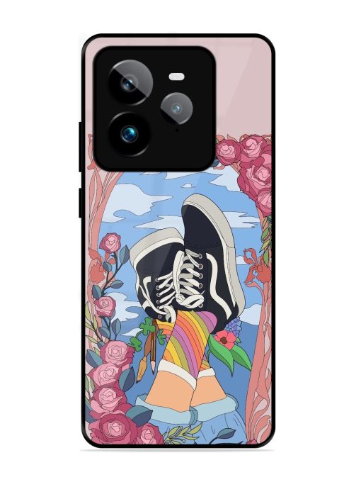 Floral Fantasy Glossy Soft Edge Case for Realme Gt 7 Pro (5G)