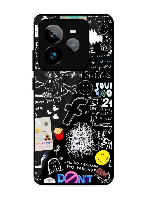 Doodle Diary Glossy Soft Edge Case for Realme Gt 7 Pro (5G)