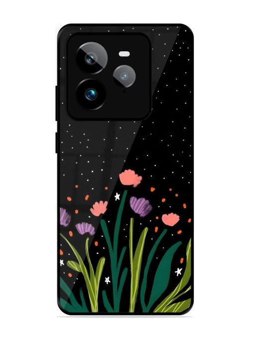 Midnight Bloom Glossy Soft Edge Case for Realme Gt 7 Pro (5G)