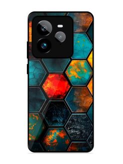 Hexagon Hive Glossy Soft Edge Case for Realme Gt 7 Pro (5G)
