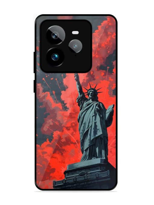 Lady Liberty'S Firework Finale Glossy Soft Edge Case for Realme Gt 7 Pro (5G)