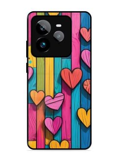 Rainbow Of Hearts Glossy Soft Edge Case for Realme Gt 7 Pro (5G)