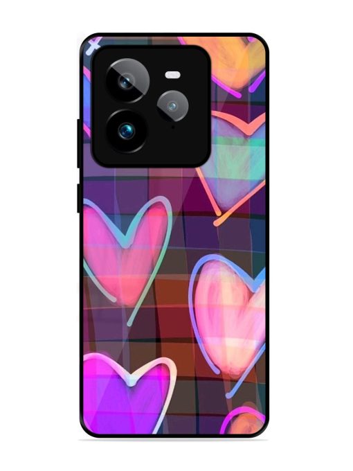 Neon Hearts Glossy Soft Edge Case for Realme Gt 7 Pro (5G)