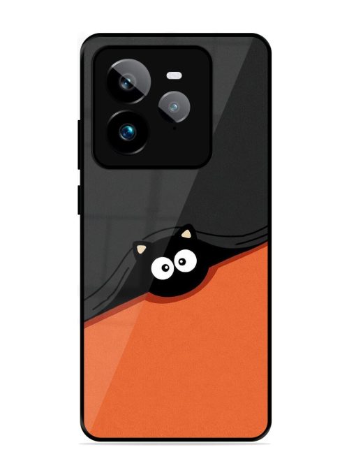 Peek-A-Boo Kitty Glossy Soft Edge Case for Realme Gt 7 Pro (5G)