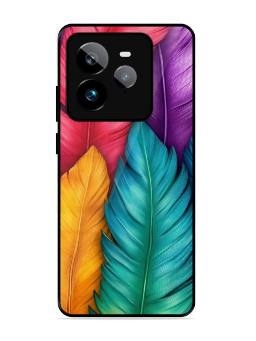 Rainbow Feathers Glossy Soft Edge Case for Realme Gt 7 Pro (5G)