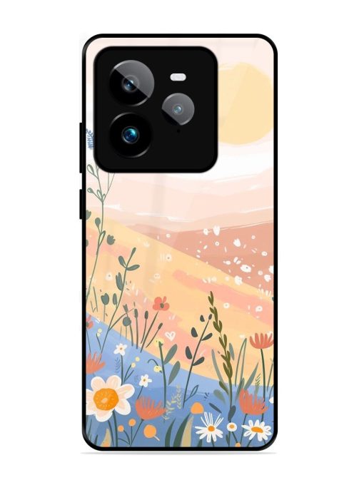 Golden Hour Blooms Glossy Soft Edge Case for Realme Gt 7 Pro (5G)