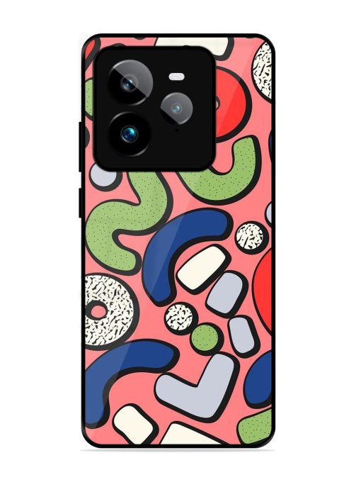 Groovy Geometric Shapes Glossy Soft Edge Case for Realme Gt 7 Pro (5G)