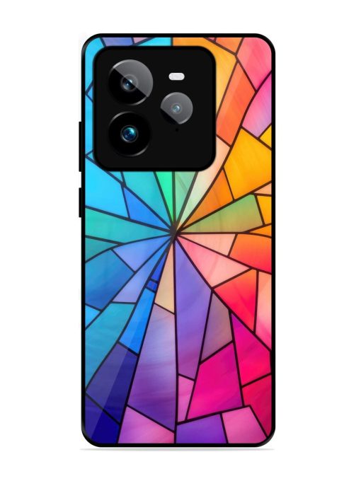 Stained Glass Kaleidoscope Of Colors Glossy Soft Edge Case for Realme Gt 7 Pro (5G)