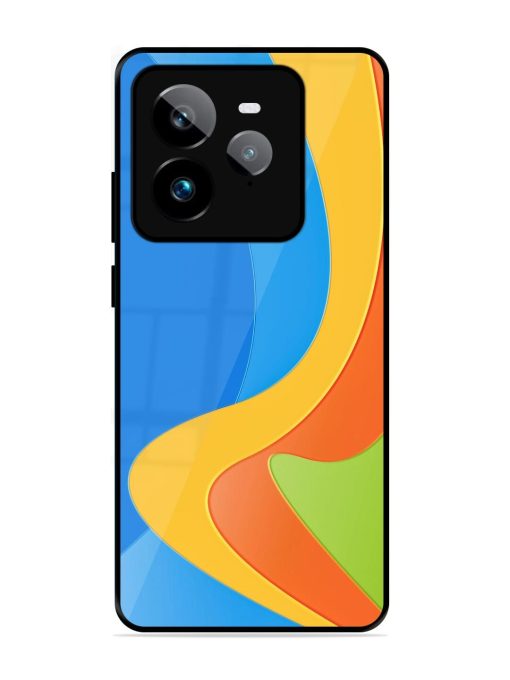 Curvy Color Cascade Glossy Soft Edge Case for Realme Gt 7 Pro (5G)