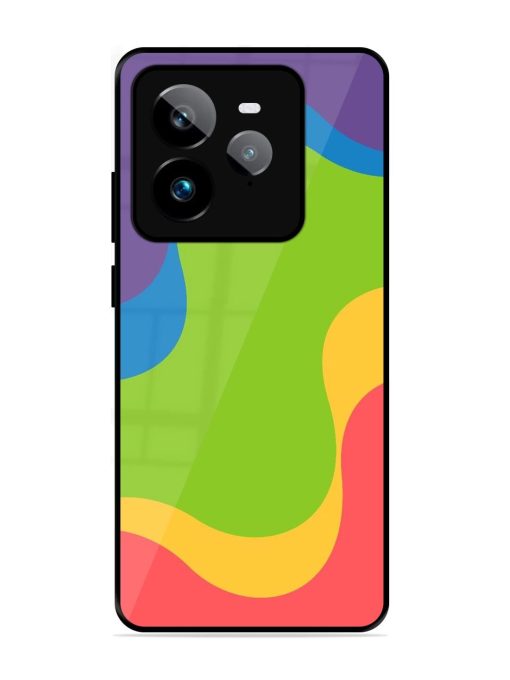 Wavy Rainbow Wonderland Glossy Soft Edge Case for Realme Gt 7 Pro (5G)