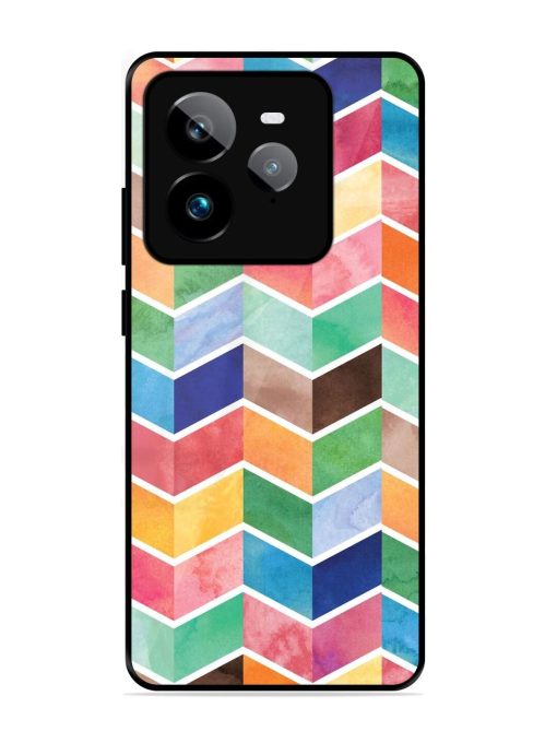 Watercolor Chevron Whimsy Glossy Soft Edge Case for Realme Gt 7 Pro (5G)